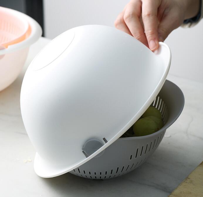 Double-Dish Sink Drain Basket