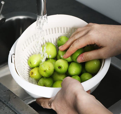 Double-Dish Sink Drain Basket