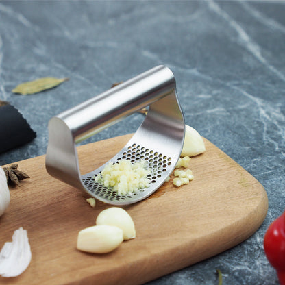 Stainless Steel Garlic Press Squeezer