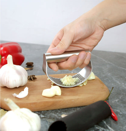 Stainless Steel Garlic Press Squeezer