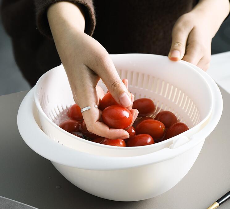 Double-Dish Sink Drain Basket