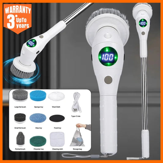 Multi-Functional Cordless Electric Cleaning Brush