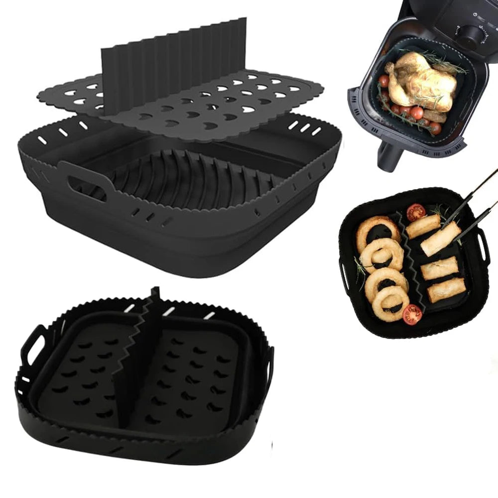 Air Fryer Silicone Liners with Divider