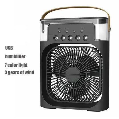 3 In 1 Portable USB Electric Fan with Water Mist