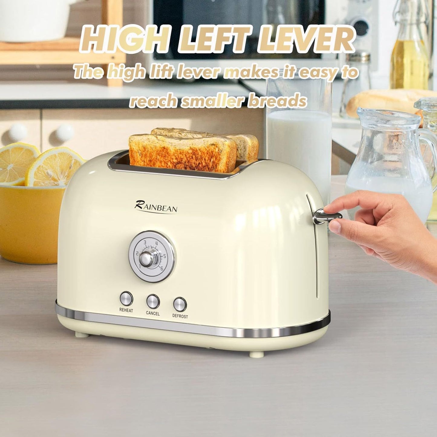 2 Slice Retro Toaster Stainless Steel